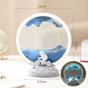 Offre Spéciale mobile <span class=keywords><strong>sable</strong></span> Art rond verre lampe <span class=keywords><strong>de</strong></span> bureau 3D mer profonde paysage <span class=keywords><strong>de</strong></span> <span class=keywords><strong>sable</strong></span> coulant <span class=keywords><strong>sable</strong></span> enfants <span class=keywords><strong>d</strong></span>écor à la maison Led Table lumineuse - Product Image 3