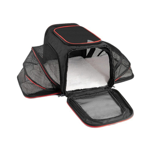 Handheld <b>Pet</b> <b>Carrier</b> Bag - Expandable Dual Compartment for Cats & Small <b>Pets</b> - Product Image 2
