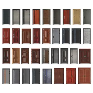 Factory Direct Sale Luxury Steel Security Door Main Entrance Soundproof Design Security Door