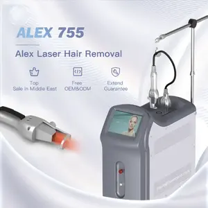2 in 1 Nd Yag and laser 755 alex alexandrite hair removal machine