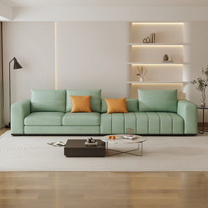 Modern Minimalist Leather <b>Sofa</b> L-Shaped Sectional Living Room Furniture Upholstered <b>Foam</b> Filled Design For Home Use - Product Image 3