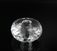 Boule à facettes en cristal, MH-Q003 boule avec trou pour décoration de maison ou de mariage