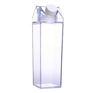 Bouteille d'eau carrée de sport 500 ml pour lait et jus, avec autocollants de Noël, pour les activités de plein air, le camping, et la consommation directe - Product Image 1