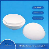 Plat d'évaporation en PTFE monobloc, plat rond en PTFE F4, plat de laboratoire résistant aux acides et aux alcalis