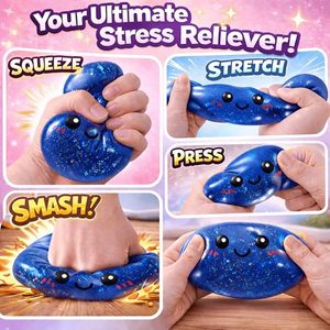 Boîte Mystère de Squishies Pâques Scintillants en Forme de Dumpling – Jouets Sensoriels <span class=keywords><strong>Anti</strong></span>-Stress pour Adultes - Product Image 4