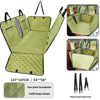 Nouvelle marque Portable pliable chien tapis de siège de voiture anti-rayures housse de siège de voiture pour animaux de compagnie en matériau Oxford