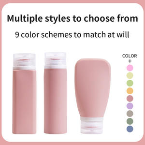 Bouteille de voyage en silicone rechargeable, anti-fuite, pour shampoing, produits de soins de la peau, fournitures de voyage portables - Product Image 3