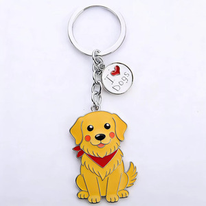 Porte-clés personnalisés en alliage de zinc émaillé, motif <span class=keywords><strong>bouledogue</strong></span> français mignon, émail souple et dur, pendentif chien, cadeaux promotionnels pour salons professionnels - Product Image 6