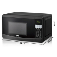 Four à micro-ondes RAF 20L 700W avec contrôle numérique, dégivrage intelligent, appareil de cuisine pour usage domestique
