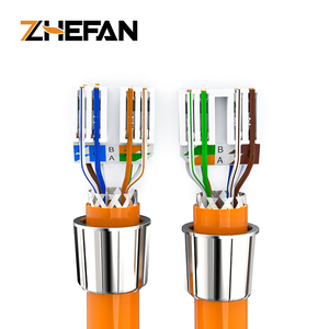 Connecteur ZHEFAN Rj45 blindé sans outil Cat6 8p8c coupleur Ftp Rj45 Cat6a Ethernet prise modulaire connecteur Cat6 connecteur Rj45 - Product Image 4