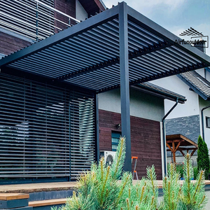 <span class=keywords><strong>Mini</strong></span> <span class=keywords><strong>pergola</strong></span> personnalisable avec toit à persiennes Cadre en alliage d'aluminium Kits de <span class=keywords><strong>pergola</strong></span> Fonction pare-soleil - Product Image 6
