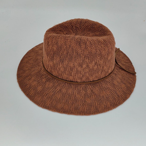 Nouvel été personnalisé MERINO laine tricoté pêcheur femmes européen américain couleur unie chapeau à larges bords - Product Image 4