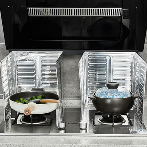 <span class=keywords><strong>Protection</strong></span> anti-éclaboussures pliable en aluminium, panneau isolant thermique pour cuisinière à gaz, <span class=keywords><strong>protection</strong></span> de cuisine - Product Image 5