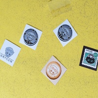 Feuilles d'autocollants personnalisées pour carnets et agendas, en carton couché, découpées à l'emporte-pièce, motifs de dessins animés mignons, pour entreprises