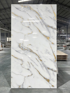 3D压花PVC大理石背景板现代风格曲面浮雕深光面防水板 - Product Image 3