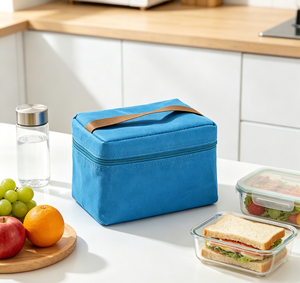 Thickened Aluminum Foil Waterproof Oilproof Lunch Tote <b>Large</b> Capacity Oxford Picnic Cooler <b>Bag</b> for Outdoor Travel Hiking <b>Beach</b> - Product Image 3