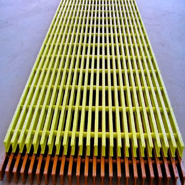 FRP Fiber reinforced plastic trench cover grating 38mm FRP Grating bunnings FRP Pultrusion Grating
