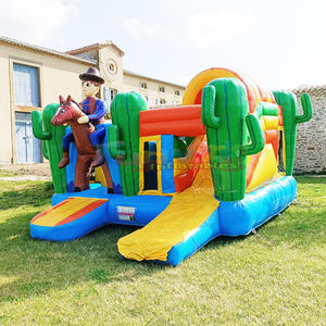 Castillo Inflable Comercial para Niños, Castillo Hinchable con Diseño de Vaqueros del Oeste - Product Image 3