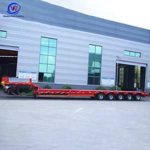 Semi-remorque surbaissée à double essieu 100 tonnes pour le transport d'équipements lourds miniers et <span class=keywords><strong>de</strong></span> construction - <span class=keywords><strong>Prix</strong></span> usine - Product Image 6