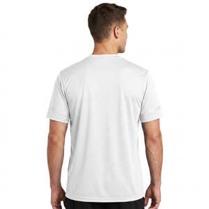 เสื้อเจอร์ซีย์อเมริกันฟุตบอลแขนสั้นคอวีสีขาวสำหรับผู้ชาย เสื้อกีฬาโพลีเอสเตอร์ดูดซับความชื้น ทรงปกติ ใส่ได้ทุกฤดู - Product Image 3