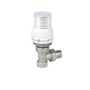 Good quality new arrival latest design smart brass radiator Valve with Thermostatic Valve Head