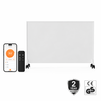 Chauffage infrarouge WiFi intelligent pour la maison, 600W, télécommande, panneau radiant écoénergétique, 3 modes d'installation pour appartement moderne et bureau