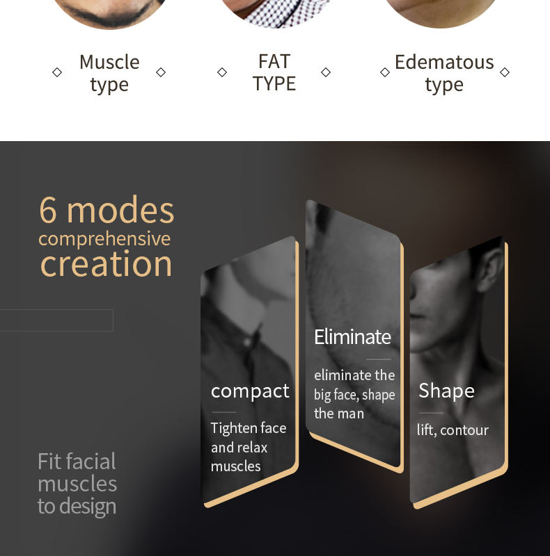 Rechargeable EMS Microcurrent Jawline Trainer Face Shaper Beauty Device for Men Women Jawline exerciser