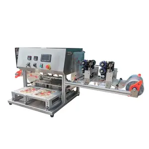 Competitive Price Semi-automatic Packing Machine for Instant Rice Box Fast Food Container Beef Fruit Tray Sealing Machine