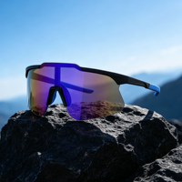 Lunettes de soleil sport semi-cerclées, protection UV400, légères, pour le cyclisme, pour hommes et femmes, vélo de route, course à pied, activités de plein air