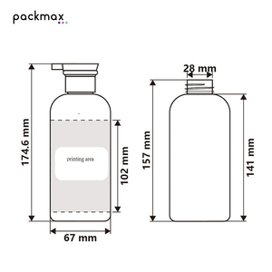 400ml Thickened PET Round Shoulder <b>Pump</b> <b>Bottle</b> for Pet Shampoo Body Lotion - Dog Cat Shower Gel Container Wholesale - Product Image 4
