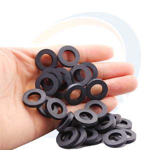 Nhỏ màu đen tùy chỉnh Vòng cao su sản phẩm EPDM SBR Silicone FKM đúc cắt khuôn máy giặt NBR Gasket - Product Image 1