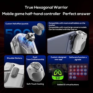 Joystick inalámbrico MEMO MB07 Half Hand para juegos móviles, con sensor Hall, 10 botones virtuales, batería de 400 mAh, compatible con Android e iOS. - Product Image 2