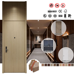 Puerta Cortafuego para Hoteles con Certificación AS, Estilo Moderno, Puerta Contra Incendios con Clasificación Comercial <span class=keywords><strong>de</strong></span> 30, 60 y 90 Minutos, Puertas <span class=keywords><strong>de</strong></span> Madera Resistentes al Fuego - Product Image 2