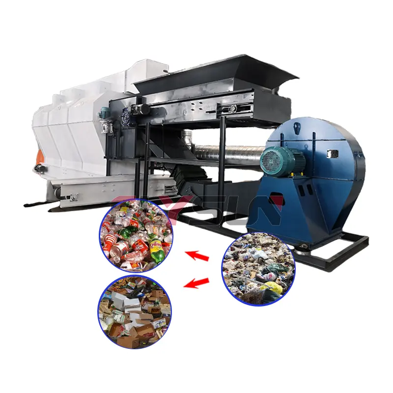 Abfall trenn system Luft abscheider Abfall Haushalts abfall Recycling Sortier geräte Lieferanten
