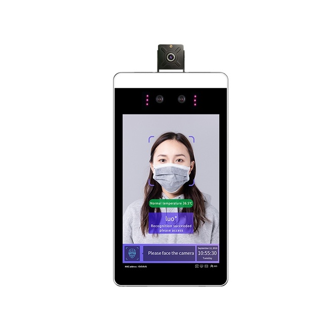 High Quality Multi Languages AI Thermal Camera Face Recognition Terminals with Intercom Function for Turnstile Using