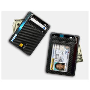 Titular do cartão de crédito personalizado Carteira Homens e Mulheres Slim Carteira Rfid Gift Pu Titular do cartão de couro - Product Image 5