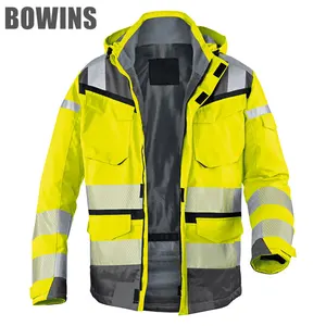 Camisa de segurança de alta visibilidade, camisa de trabalho, jaqueta de trabalho industrial, segurança reflexiva