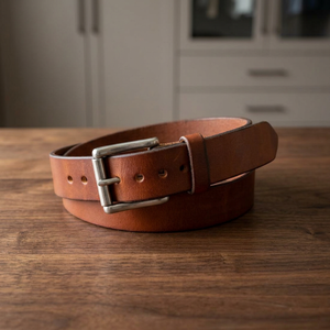 Latest Arrival BS INTERNATIONAL NA97 Leather <b>Belts</b> Pin Buckle Steel Buckle Durable Custom Designs Vintage Square Formal Handmade - Product Image 1
