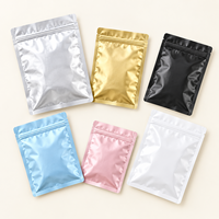 Sachet en aluminium personnalisé couleur ECO avec fermeture éclair pour emballage de bonbons, vente en gros, impression personnalisée