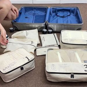 Nuevo Juego de 7 Bolsas de Almacenamiento para Viajes de Negocios, de Gran Capacidad, Impermeables, Organizadores de Equipaje - Product Image 3