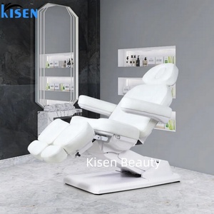 Kisen Hair Salon Equipment Furniture Massage <b>Table</b> Cheap <b>Portable</b> Chair Head Spa Full Body Treatment Beauty Bed - Product Image 1
