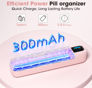 AIMO A170 Dispenser Pil Otomatis Kotak Pil Pintar dengan <span class=keywords><strong>Alarm</strong></span> Kotak Pil 7 Hari dengan Aplikasi Tempat Pil Mingguan untuk Perjalanan - Product Image 5