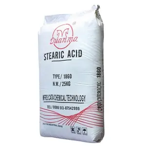 Fornecimento de fábrica de ácido esteárico em pó branco 1860 para a indústria de borracha