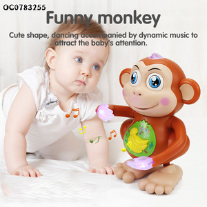 Jouet singe dansant à piles pour animaux de dessin animé avec musique légère - Product Image 3