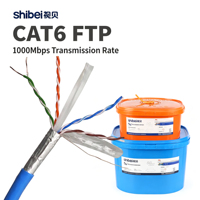 Cable Ethernet Industrial CAT6 FTP de 305m con Blindaje de Lámina Cruzada para Internet y Redes LAN en Hogares Inteligentes