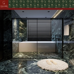Dalles de marbre pour salle de bain GOLDKING Verde Alpi, façonnées par CNC, avec support renforcé, prêtes pour les projets de spas résidentiels haut de gamme - Product Image 3
