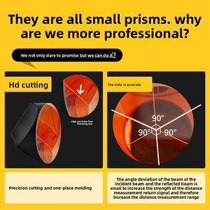 زاوية قائمة من النوع L من DETECH ، محطة نفق موشور صغيرة ، رأس موشور عالمي يمكن التخلص منه لمراقبة الحفرة الأساسية لمترو الأنفاق - Product Image 4