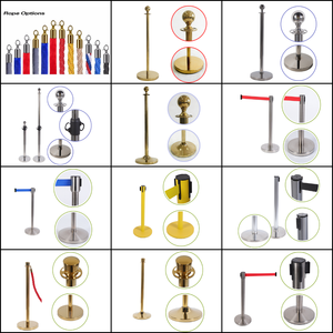 Séparateur de file d'attente robuste en acier inoxydable avec base en U intégrée, idéal pour les aéroports, les gares et le commerce de détail - Product Image 5