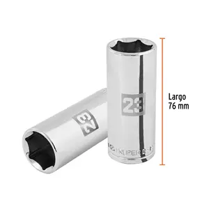 BOX 6 Douille longue de 23 mm, 6 points, entraînement 1/2 po, TRUPER - Product Image 3