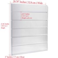 YAGELI Présentoir mural en acrylique transparent pour huiles essentielles et vernis à ongles, personnalisable avec logo par sérigraphie, vente en gros